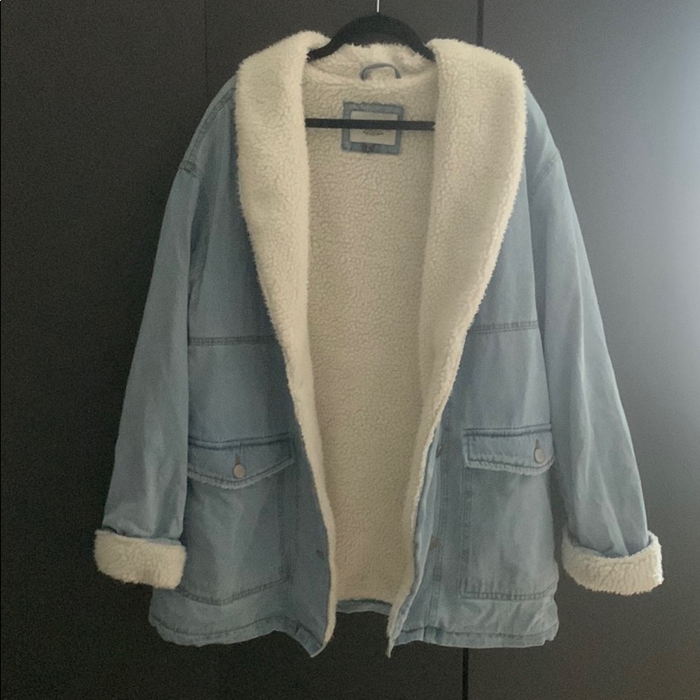Ashley Vintage Charm Denim Sherpa Jacket